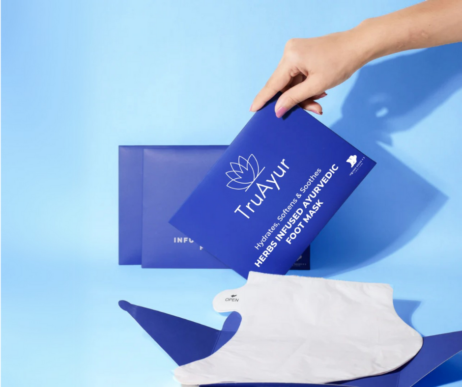 Ayurvedische voetmasker met kruiden (verpakking van 2)