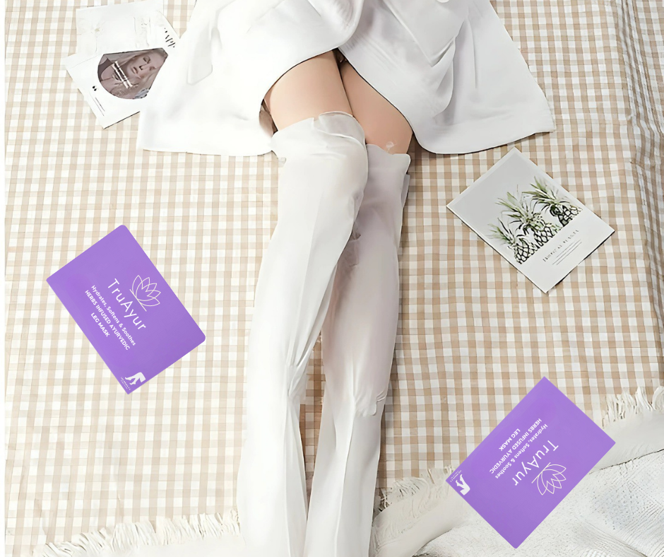 Maschera ayurvedica per le gambe alle erbe