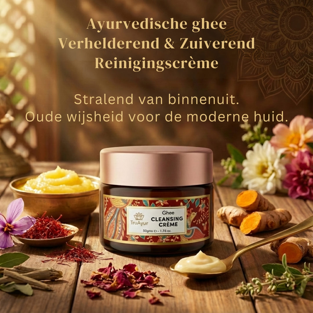 Een stralende huid in een handomdraai - Ghee verhelderende en reinigende gezichtscrème