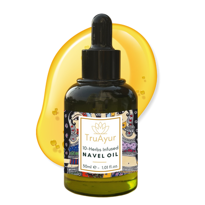 10 kruiden Navelolie voor Hormonale Balans, Betere Slaap en De Balans van Een Slappe, Droge en Gerimpelde Huid (pakket van 2)