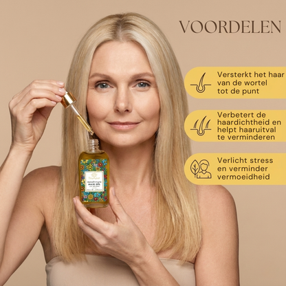 29 Kruiden Ayurvedische Haudemassageolie om stress te verlichten, haar te revitaliseren en ontspanning te bevorderen