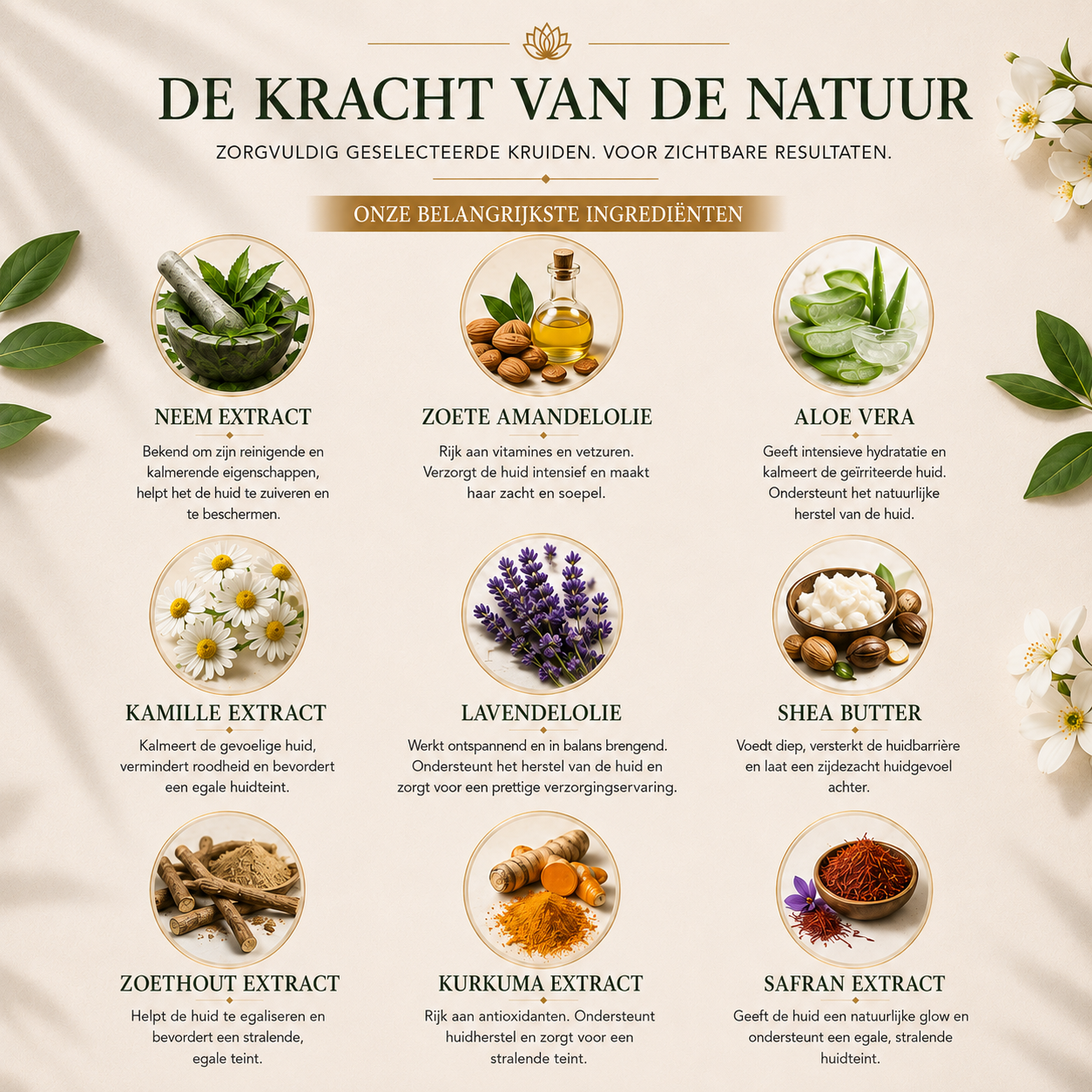 De Ayurvedische Kruidenmaskerset voor Voeten, Armen en Benen