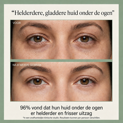 18-Kruiden Verrijkt Onder-Oog Revival Serum met Zoethoutwortel & Peptiden voor Helderdere, Stevigere Onderogen
