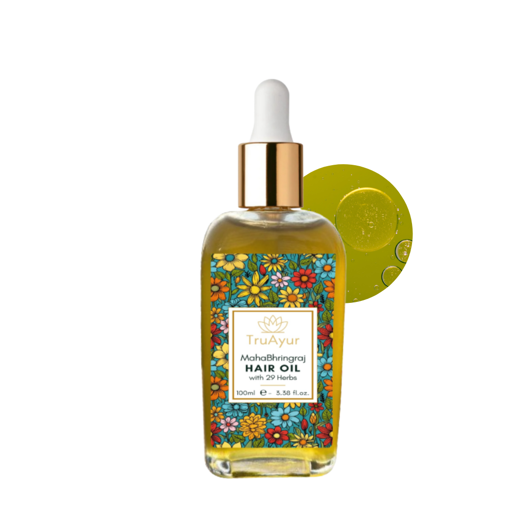 Combinatie van haarherstel en revitalisering (haarshampoo en haarolie)