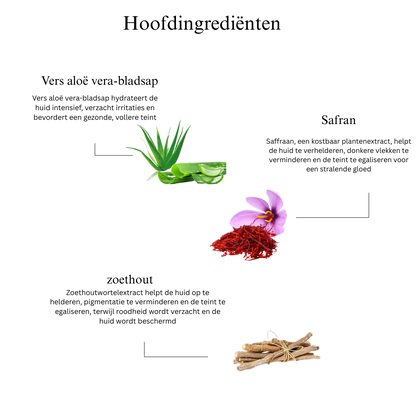 Duo voor een frisse huid met saffraan uit Kasjmir en Mulethi (gezichtsreiniger en Aloe Fresh-gel)
