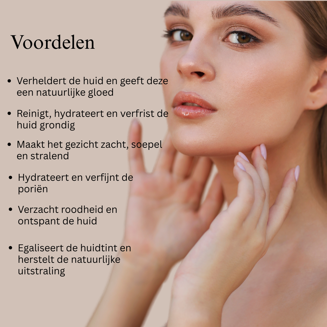 Ritueel voor een stralende huid (24 karaat gouden dagcrème en gezichtsreiniger)