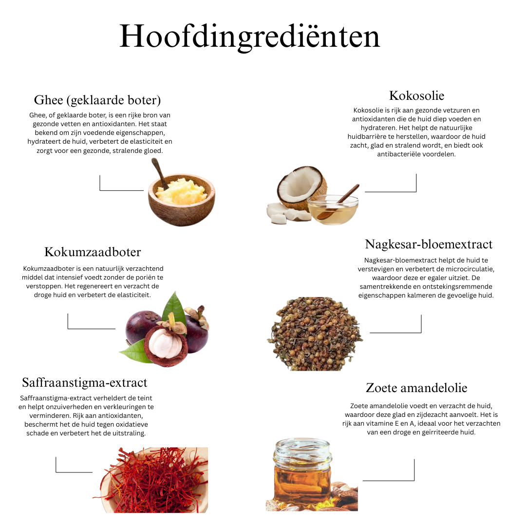 Een stralende huid in een handomdraai - Ghee verhelderende en reinigende gezichtscrème