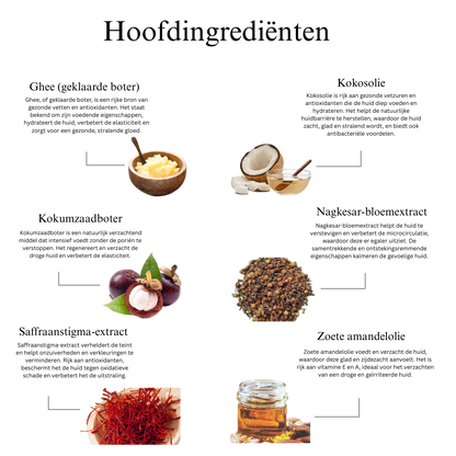 Een stralende huid in een handomdraai - Ghee verhelderende en reinigende gezichtscrème