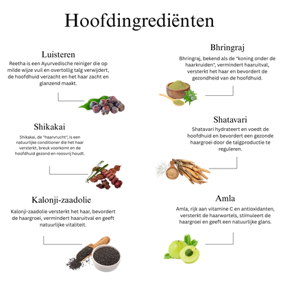 Ayurvedische haarreiniger met Bhringraj en Shikakai