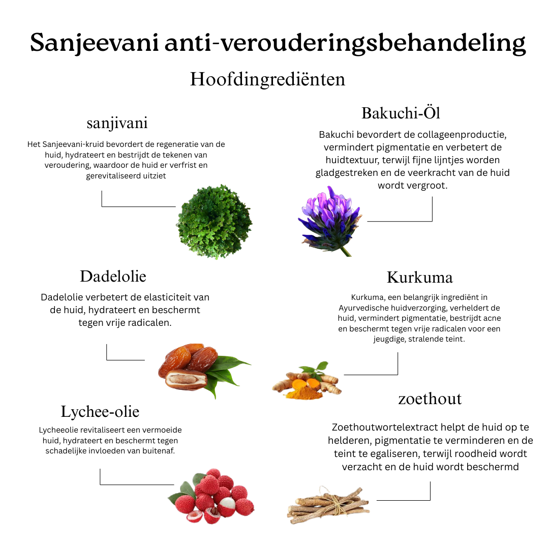 Anti-aging ritueel met 24K goud (Sanjeevani Amrit gezichtsolie en nachtcrème)