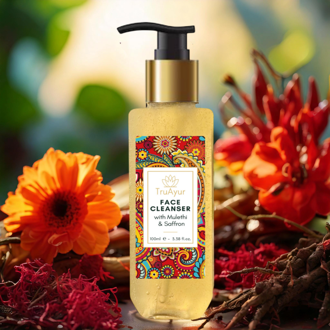 Ayurvedische gezichtsreiniger met Mulethi en Saffraan
