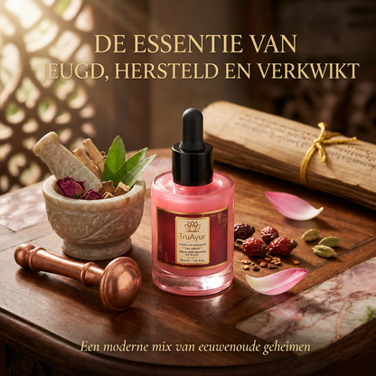 8-kruiden Ayurvedisch Radiance Dagserum met Syn-Ake peptide voor diepe hydratatie, een hele dag glow en zichtbaar verstevigend effect