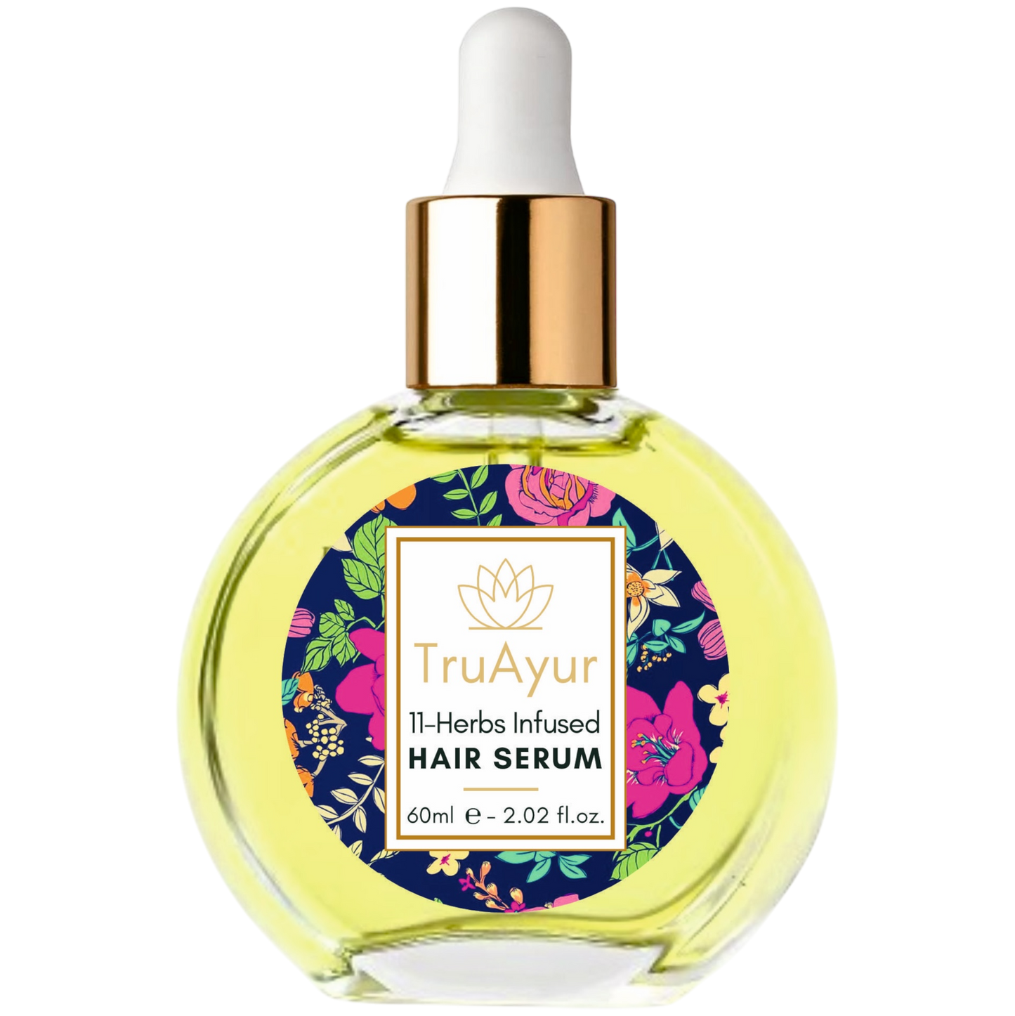Ayurvedische haarserumolie met 11 kruiden voor sterker haar, getemde kroes en stralende glans