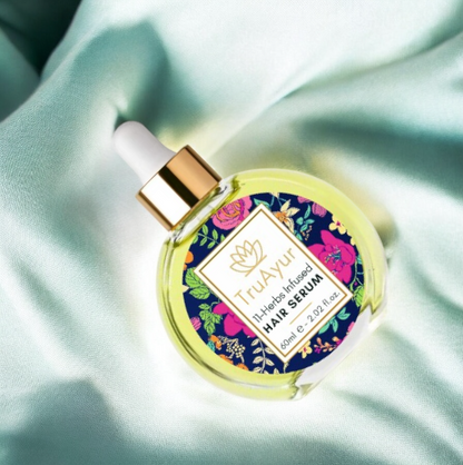 Ayurvedische haarserumolie met 11 kruiden voor sterker haar, getemde kroes en stralende glans