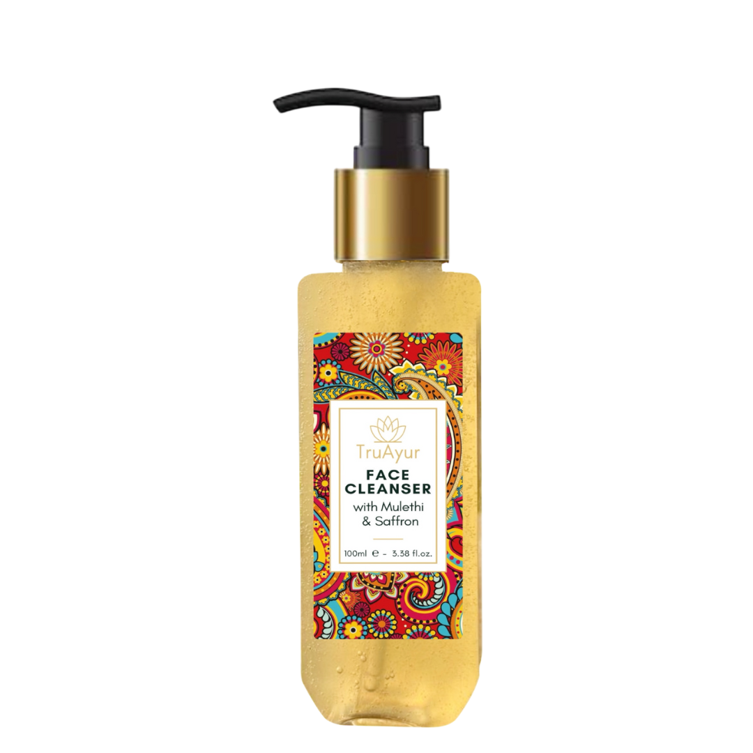 Ayurvedische gezichtsreiniger met Mulethi en Saffraan
