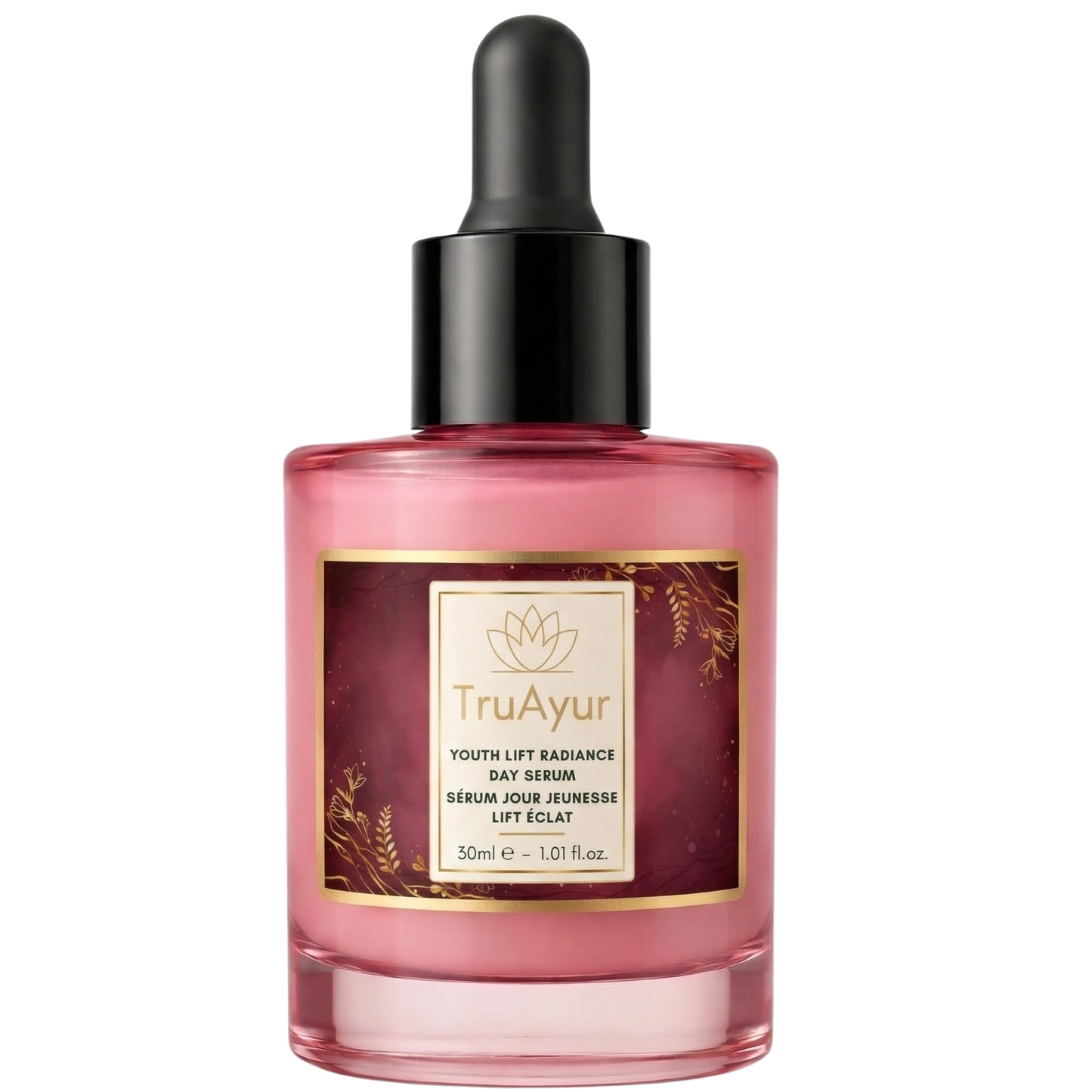 8-kruiden Ayurvedisch Radiance Dagserum met Syn-Ake peptide voor diepe hydratatie, een hele dag glow en zichtbaar verstevigend effect