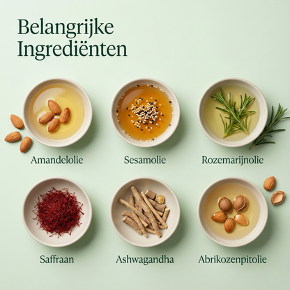 10 kruiden Navelolie voor Hormonale Balans, Betere Slaap en De Balans van Een Slappe, Droge en Gerimpelde Huid