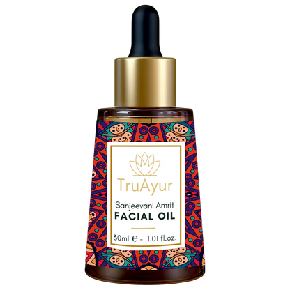 Ayurvedische Anti-Aging Nacht Gezichtsolie met Bakuchi, Dadel en Litchi Olie