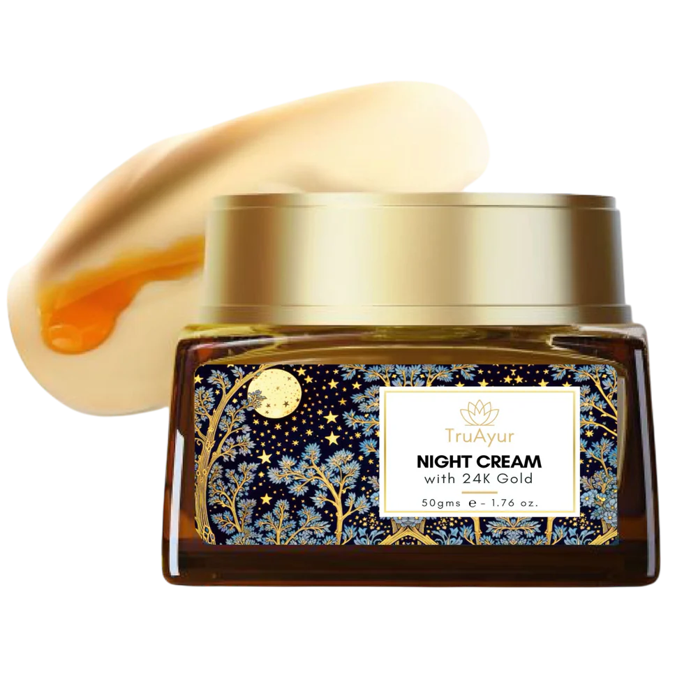 Saffron Glow Nachtritueel (24 karaats gouden nachtcrème en gezichtsreiniger)